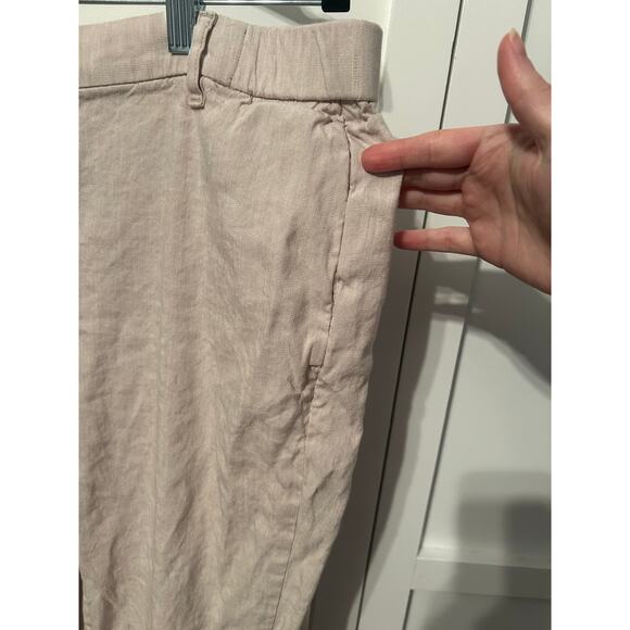 J. Jill Linen Stretch Pants Large - Picture 2 of 4